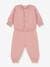 Baby-Set: Strickjacke & Hose PETIT BATEAU, Wolle/Baumwolle rosa 