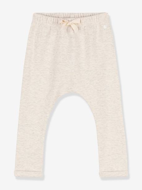 Baby Hose aus dickem Jersey PETIT BATEAU beige meliert 