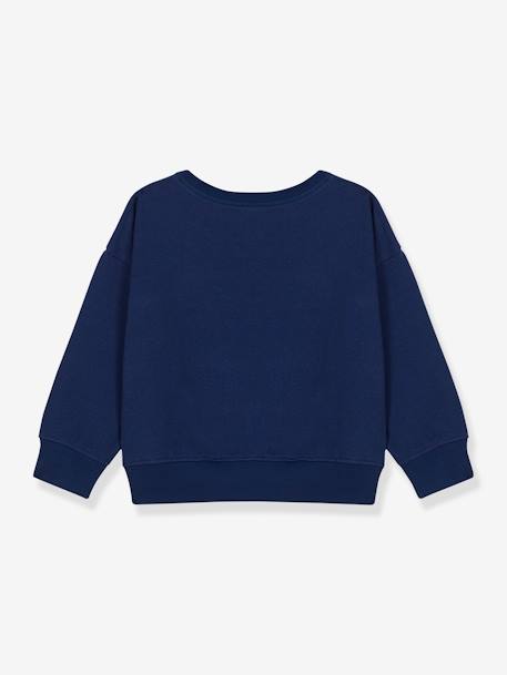 Sweat molleton enfant coton bio PETIT BATEAU bleu 