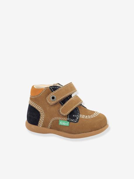 Baby Lauflernboots BABYSCRATCH KICKERS karamell+marine 