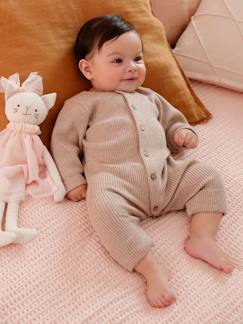 Le dressing de bébé-Bébé-Salopette, combinaison-Combinaison en côtes bébé manches longues