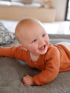 Bébé-Pull, gilet, sweat-Gilet-Cardigan en coton bébé fine jauge BASICS