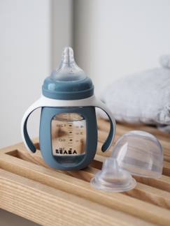 Babyartikel-2-in-1-Flasche/Trinklernbecher aus Glas BEABA®, 210 ml