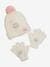Kinder-Set Disney ARISTOCATS MARIE: Mütze & Handschuhe beige meliert/rosa 