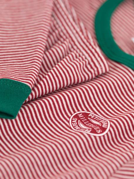 Kinder Schlafanzug PETIT BATEAU, Bio-Baumwolle rot 