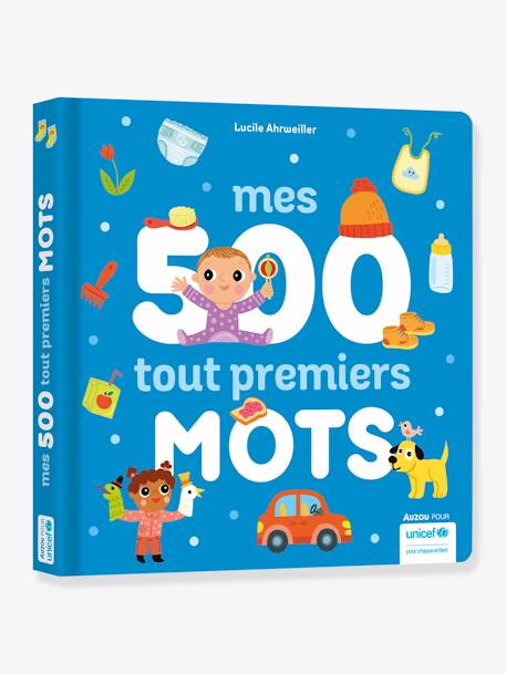 Französisches Kinderbuch „Mes 500 tout premiers mots“ AUZOU blau 