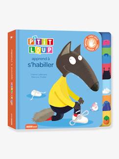 Spielzeug-Französisches Kinderbuch „P'tit loup apprend à s'habiller“ AUZOU