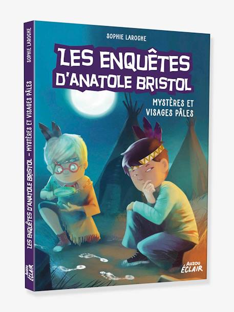 Französisches Kinderbuch „Les enquêtes d'Anatole Bristol - Mystères et visages pâles “ Band 2 AUZOU violett 