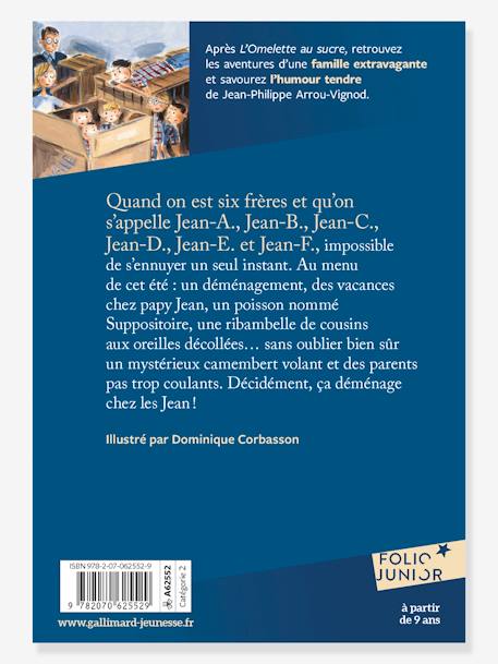 Le camembert volant - Histoires des Jean-Quelque-Chose - T2 - GALLIMARD JEUNESSE bleu 