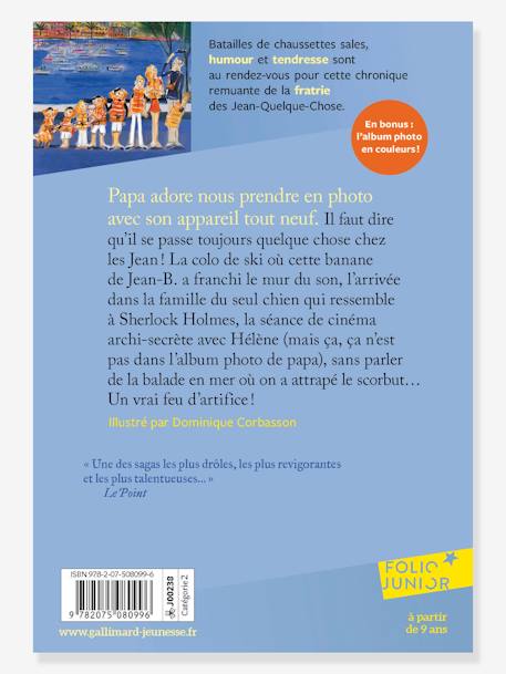 Französisches Kinderbuch „Une belle brochette de bananes - Histoires des Jean-Quelque-Chose“ Band 6 GALLIMARD JEUNESSE blau 
