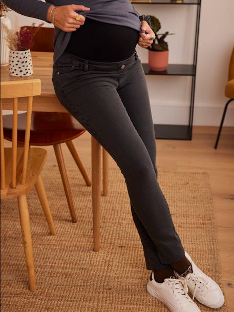 Gerade Umstands-Jeans, Schrittlänge 75 cm anthrazit 