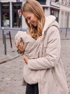 Umstandsmode-Mantel, Jacke-Warme Tragejacke mit Recycling-Polyester, Schwangerschaft & Stillzeit