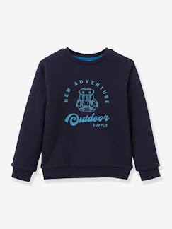 T-shirts & Blusen-Junge-Pullover, Strickjacke, Sweatshirt-Jungen Sweatshirt mit Teddyfleece-Futter CYRILLUS