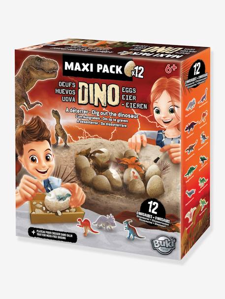 Maxi pack 12 oeufs dinosaures - BUKI orange 