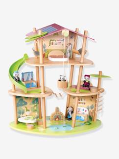 Spielzeug-Fantasiespiele-Figuren, Miniwelten, Helden und Tiere-Kinder Pandahaus HAPE mit Holz FSC