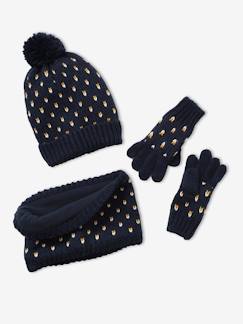 Bonnet, écharpe, gants fille - Accessoires fille - vertbaudet