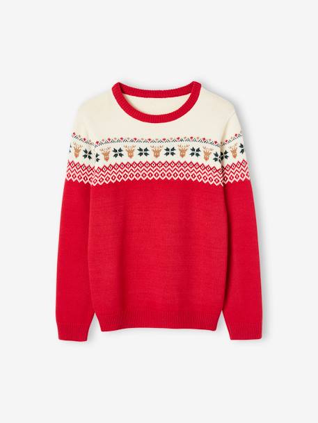 Capsule Collection: Eltern Weihnachts-Pullover Oeko-Tex rot 