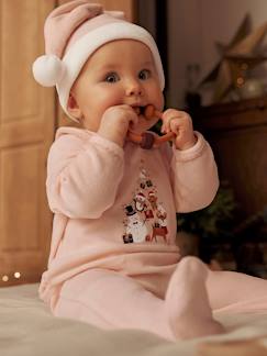 Bébé-Pyjama, surpyjama-Coffret dors-bien bébé fille Noël et bonnet en velours
