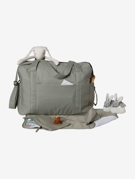 Wickeltasche in Leinen/Baumwollmix Bilbao khaki 