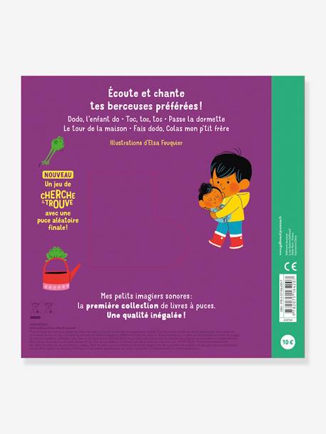 Französisches Kinderbuch mit Soundeffekt „Mes berceuses“ GALLIMARD JEUNESSE violett 