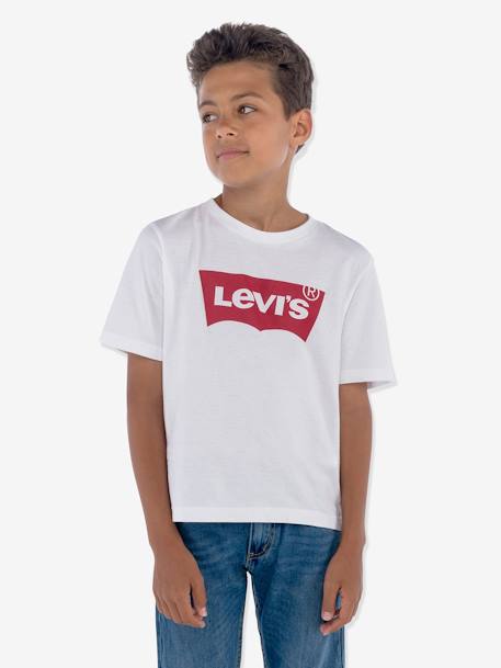 T-shirt Batwing garçon Levi's® blanc+bleu+bleu grisé 