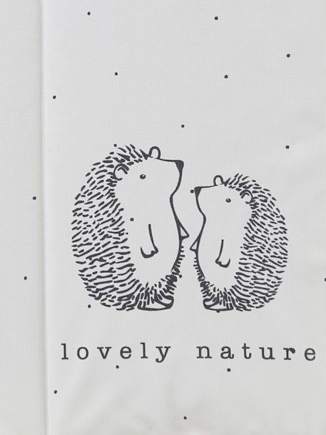 Baby Reise-Wickelunterlage „Lovely Nature“ weiß bedruckt 