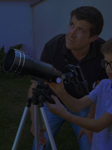 Kinder Mondteleskop BUKI schwarz 