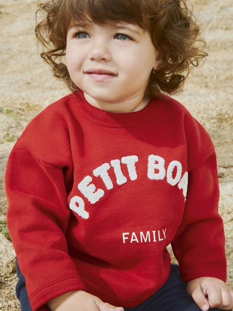 Sweatshirt bébé en coton PETIT BATEAU rouge 