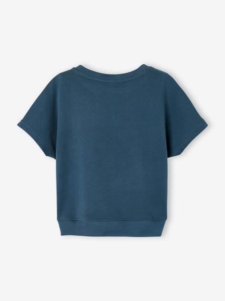 Jungen Sweatshirt, kurze Ärmel petrol 