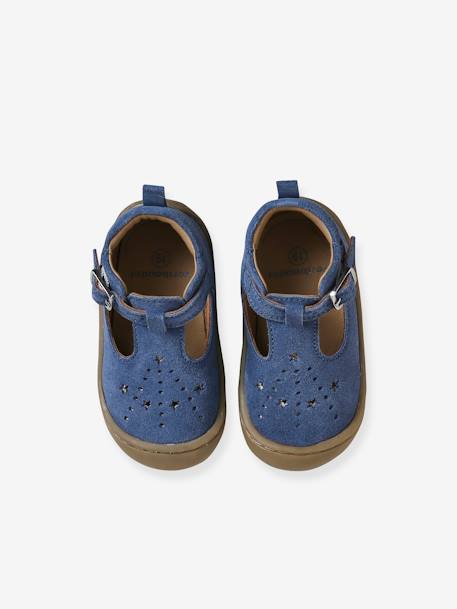 Baby Krabbelschuhe jeansblau 