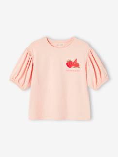 Mädchen-T-Shirt, Unterziehpulli-T-Shirt-Mädchen T-Shirt mit kurzen Ballonärmeln