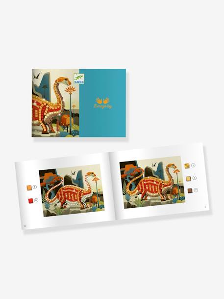 Bastel-Set Mosaikbilder „Dinosaurier“ DJECO rot 