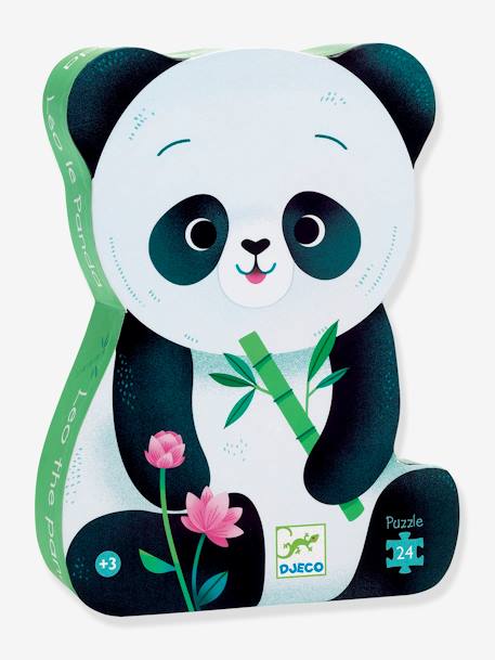 Puzzle, 24 Teile „Léo der Panda“ DJECO FSC MIX weiss 