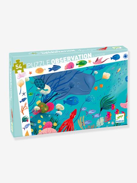 Puzzle d'observation Aquatique DJECO bleu 