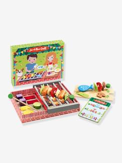 Spielzeug-Nachahmungsspiele-Küche, Geschirr und Lebensmittel-Kinder Spiel-Grill „Joe & Max“ DJECO