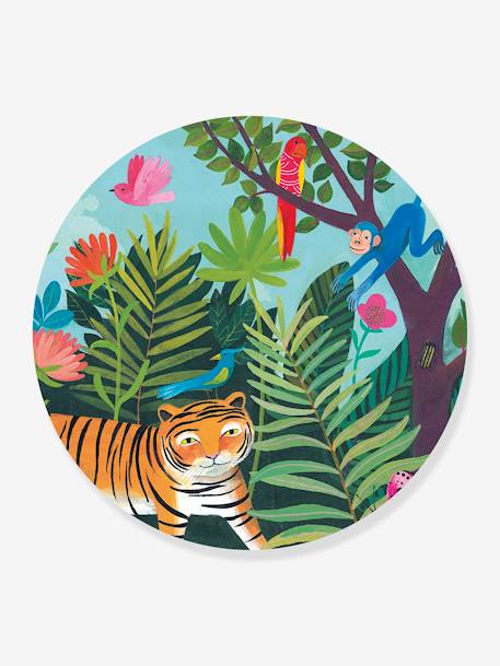 Puzzle, 24 Teile „Tiger auf Wanderschaft“ DJECO FSC MIX orange 