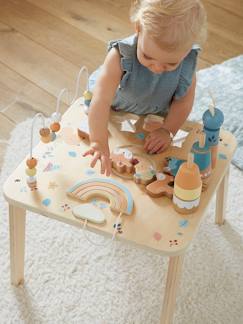 Spielzeug-Erstes Spielzeug-Erstes Lernspielzeug-Activity-Tisch ,,Waldfreunde", Holz FSC