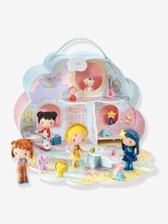 Spielzeug-Fantasiespiele-Figuren, Miniwelten, Helden und Tiere-Tragbares Puppenhaus „Sunny und Mia“ DJECO
