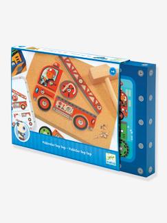 Spielzeug-Erstes Spielzeug-Erstes Lernspielzeug-Hammerspiel mit Fahrzeugen DJECO