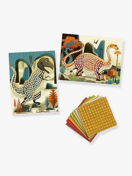 Bastel-Set Mosaikbilder „Dinosaurier“ DJECO rot 