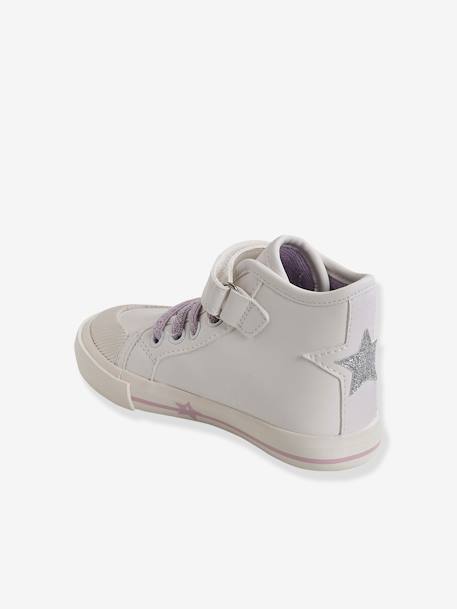 Mädchen High-Sneakers mit Anziehtrick lila 