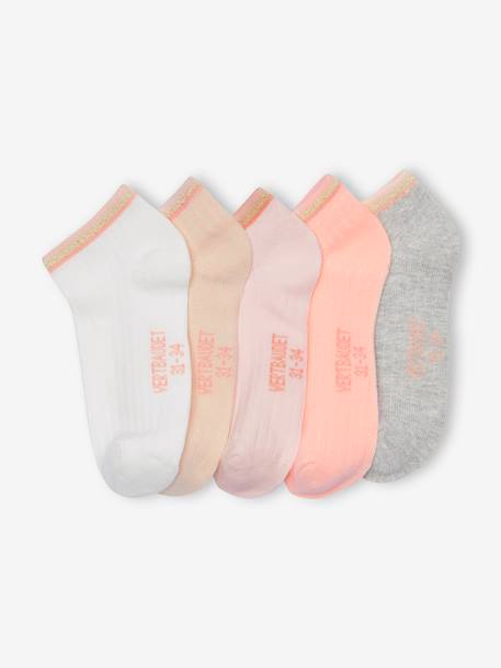 5er-Pack Mädchen Socken BASIC Oeko-Tex pfirsich 