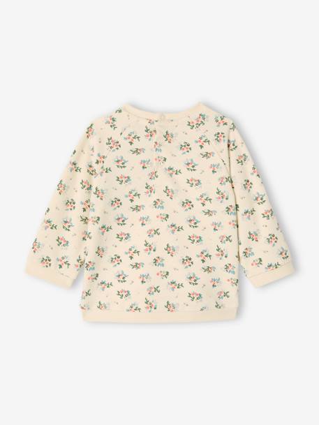 Baby Mädchen Sweatshirt mit Rüschen hellrosa 