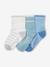 3er-Pack Baby Socken „sunny“ azurblau 