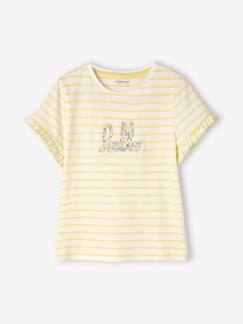 Mädchen-T-Shirt, Unterziehpulli-T-Shirt-Mädchen T-Shirt mit Rüschen