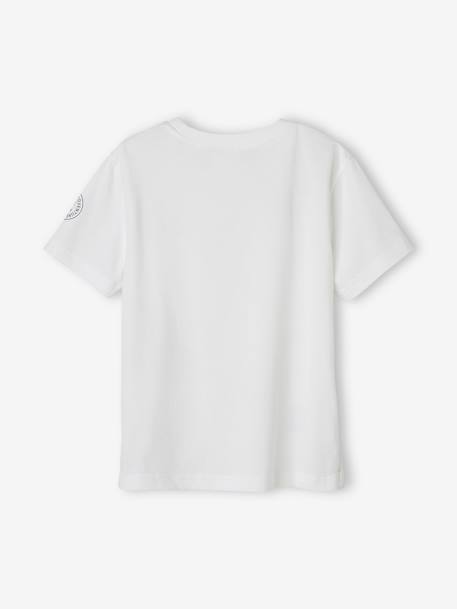 Tee-shirt motif jeu de piste garçon blanc 
