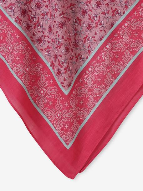 Foulard personalisable à imprimé fleuri fille rose imprimé 