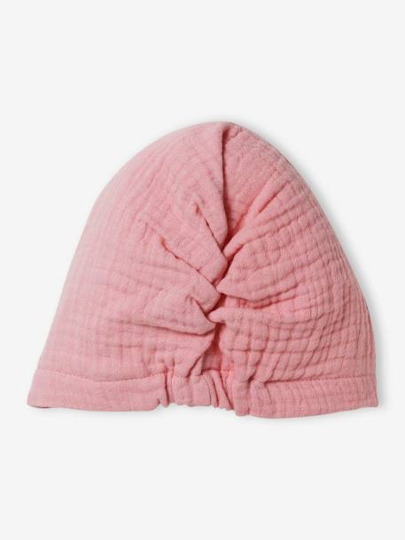 Mädchen Baby Kopftuch pudrig rosa+rosa 
