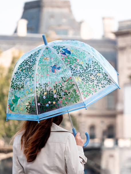 Eltern Regenschirm DJECO mit Wildvögeln mehrfarbig 