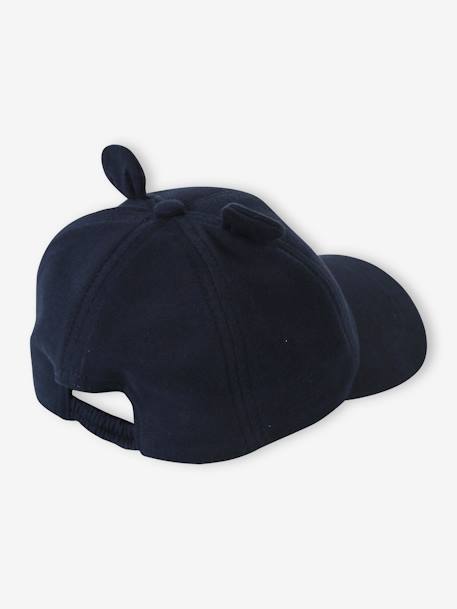 Jungen Cap, Teddy marine+moosgrün 